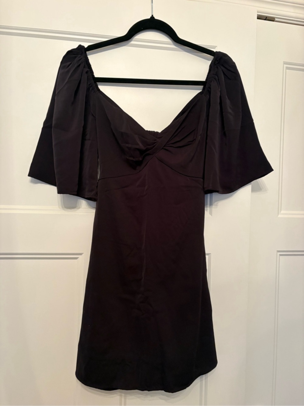 Abercrombie Angel Sleeve Black Mini Dress with Built-In Shorts Size XS NWT